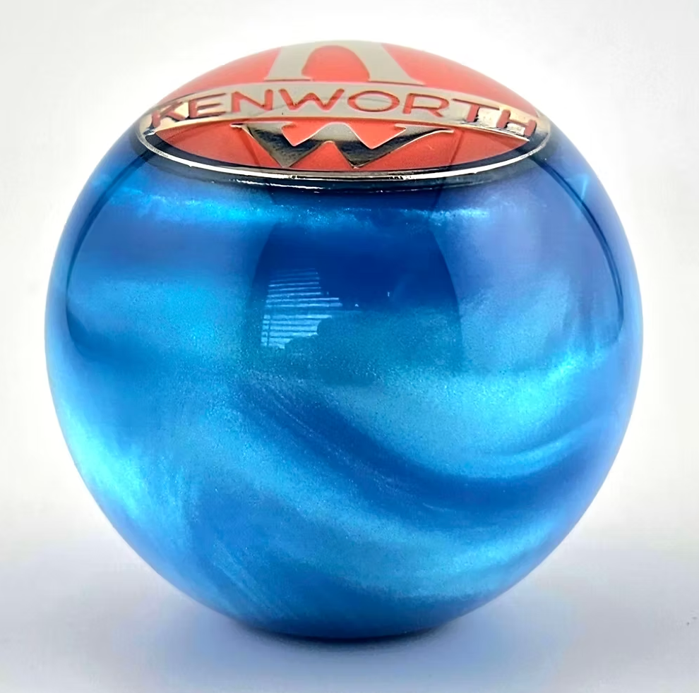 Blue Pearl Kenworth Ball Shifter