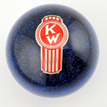 Blue Glitter Crooked Kenworth Ball Shifter