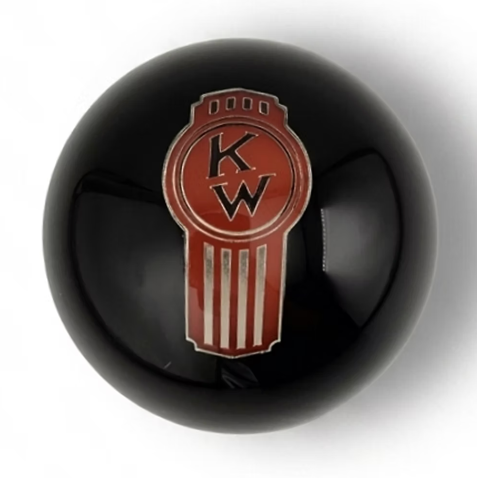 Solid Black Crooked Kenworth Ball Shifter