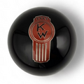 Solid Black Crooked Kenworth Ball Shifter