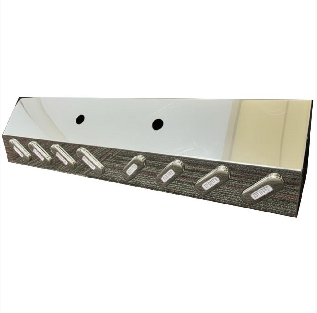 Stainless Steel Airline Box with Clear Lens & Red LED
