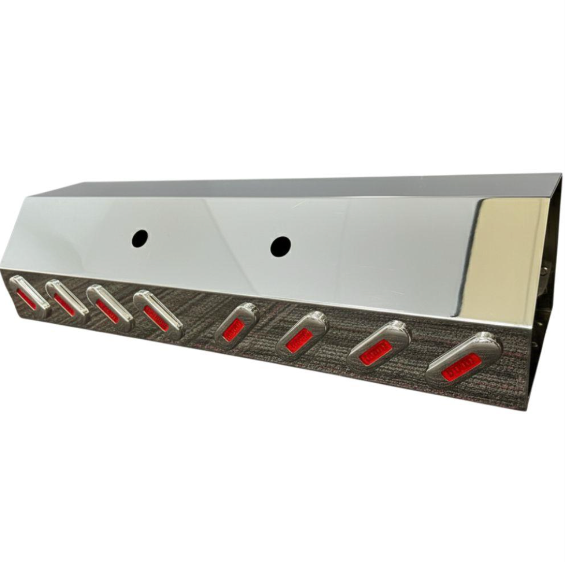 Stainless Steel Airline Box with Red Lens & Red LED