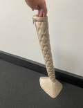 Sandstone with Walnut Stitching Diamond Quilted Gear Shift Boot Cover