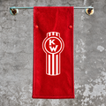 Red Kenworth Door Hang with Red Tilted Logo