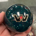 Green Glitter Western Star Ball Shifter