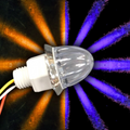 Southern Cross Series : 1-1/8" Star Pattern LED - Amber & Purple LED