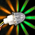 Southern Cross Series : 1-1/8" Star Pattern LED - Amber & Green LED
