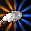Southern Cross Series : 1-1/8" Star Pattern LED - Amber & Blue LED