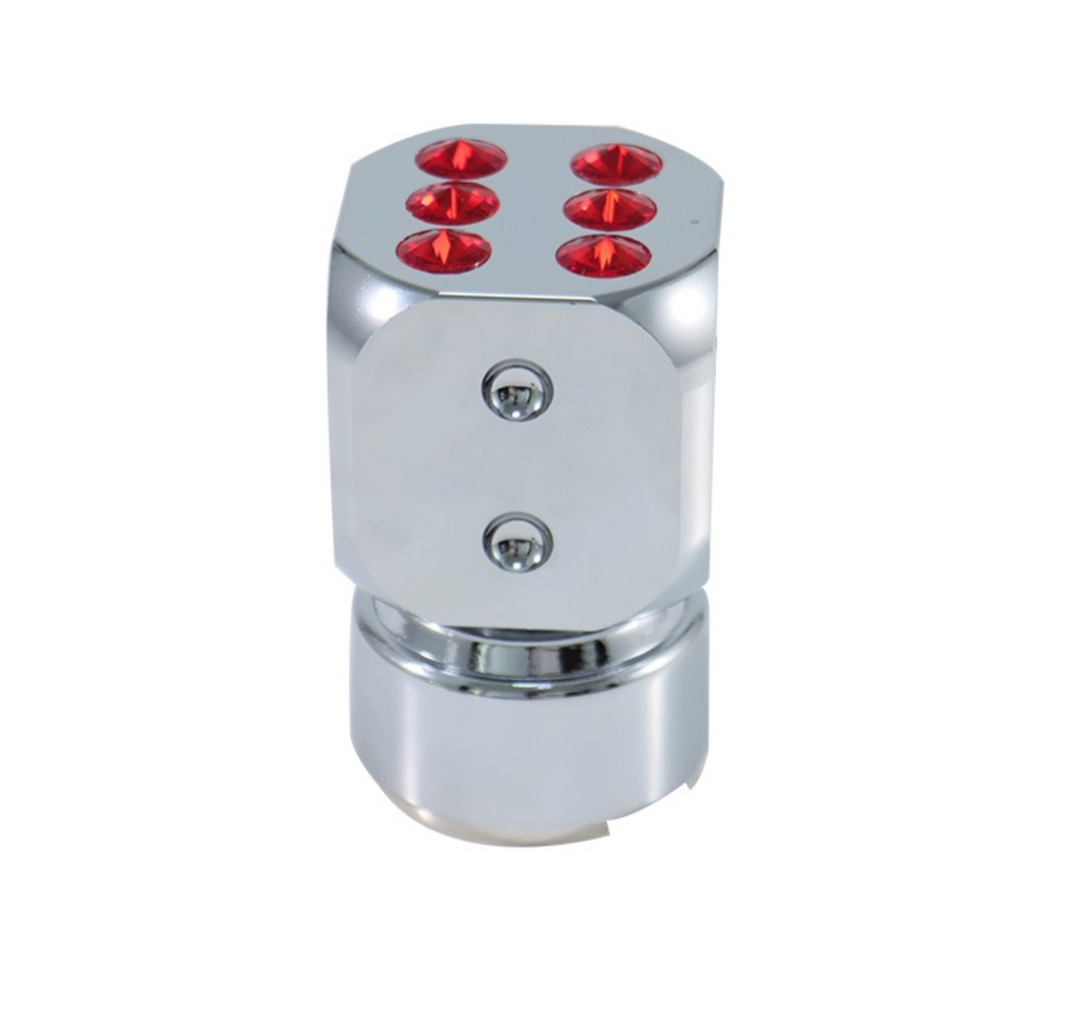 Chrome Dice with Red Dots Shifter and Adapter