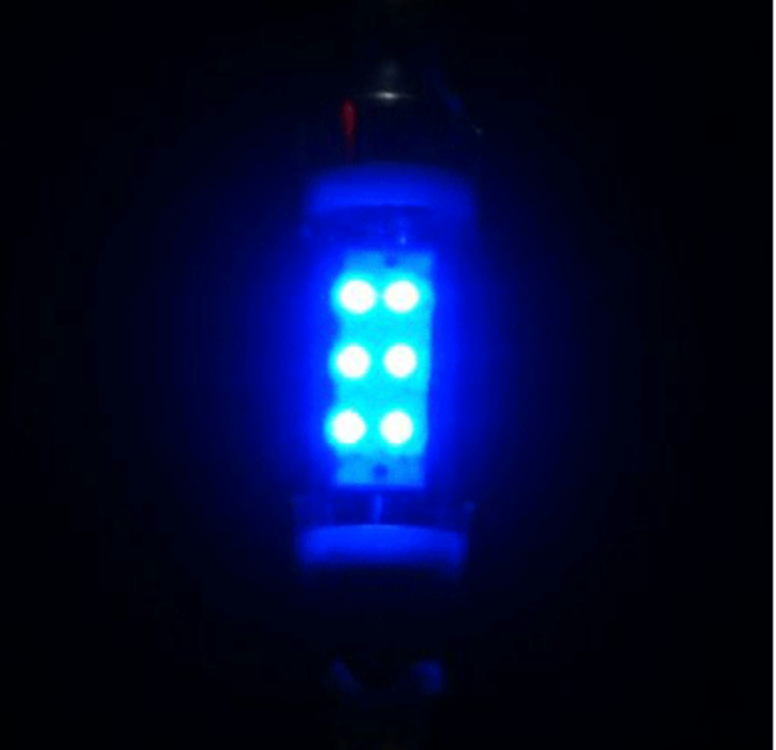 Festoon LED Bulb - Blue LED (pair)