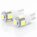T10 LED Bulb - White LED (pair)