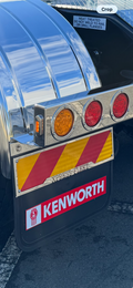 Custom Stainless Steel 'DO NOT OVERTAKE' surrounds (pair)