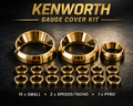 Kenworth Gauge Cover Kit - Gold