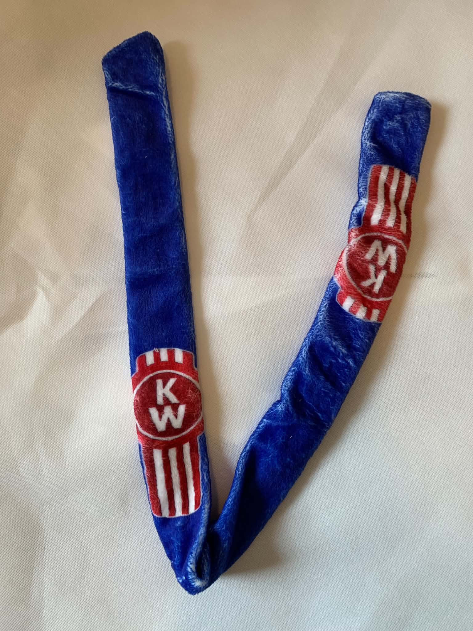 Designer Minky Blue UHF Sock with Kenworth Logo (each)