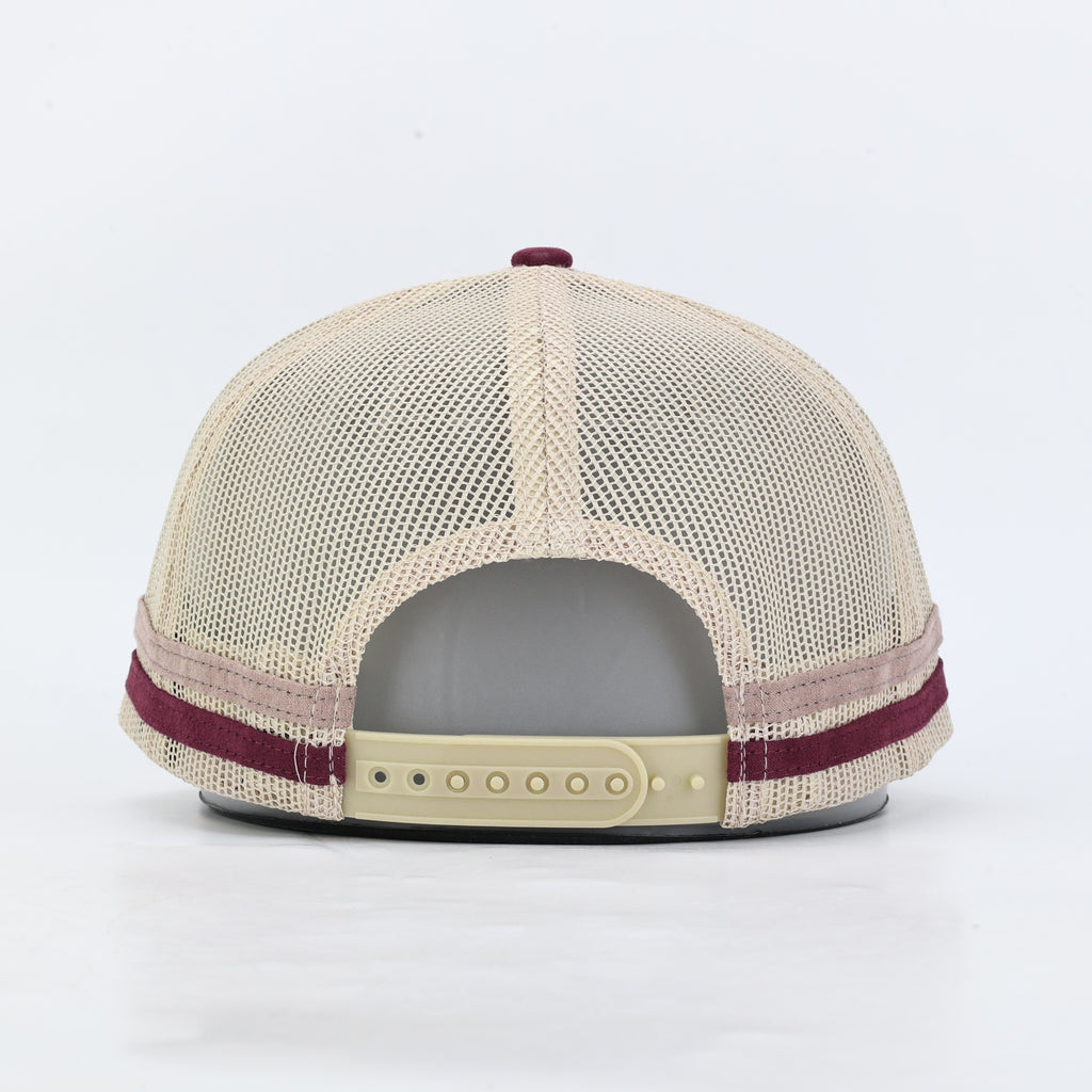 True Blue Hat - Maroon / Cream