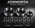 Kenworth Gauge Cover Kit - Chrome