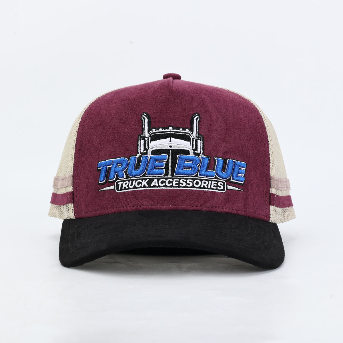 True Blue Hat - Maroon / Cream