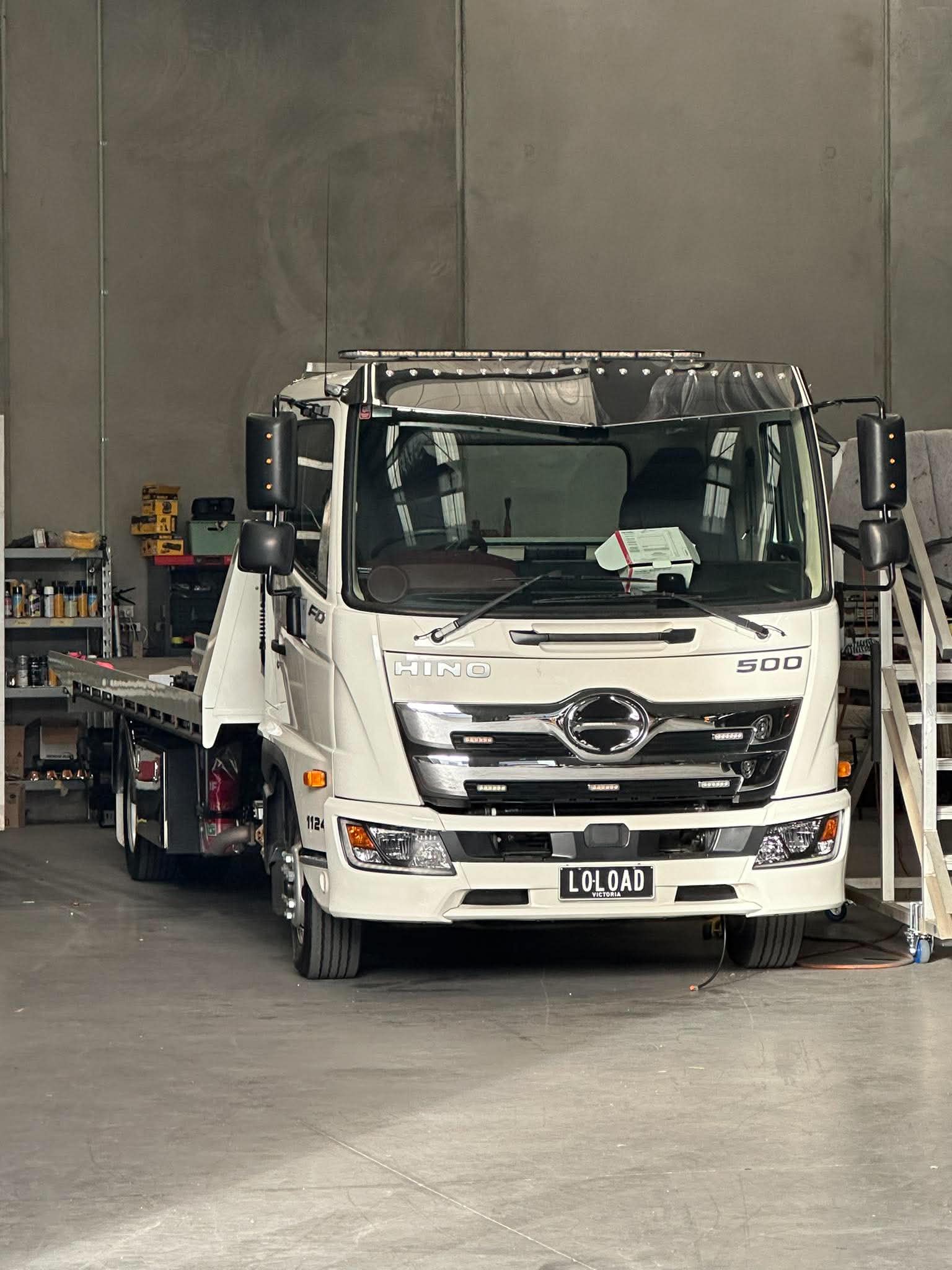 Hino Stainless Steel Sunvisor - Suits 500 series models