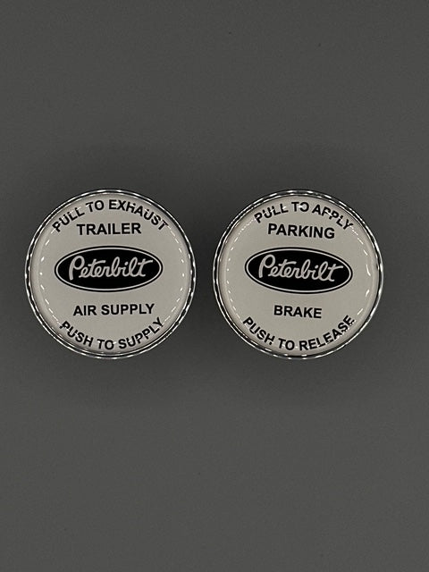 White Peterbilt Maxi Knob Set (2 pieces)