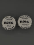 Written White Peterbilt Maxi Knob Set (2 pieces)