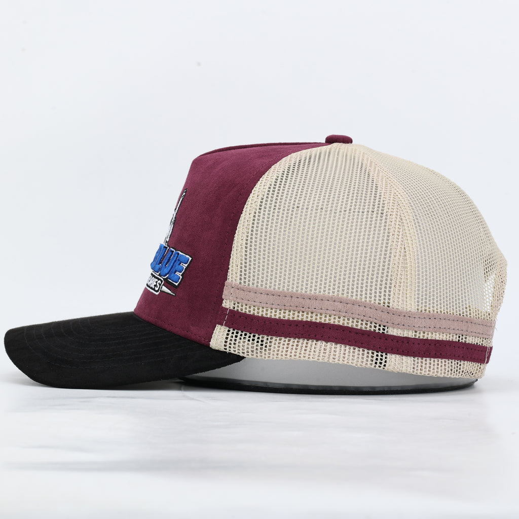True Blue Hat - Maroon / Cream